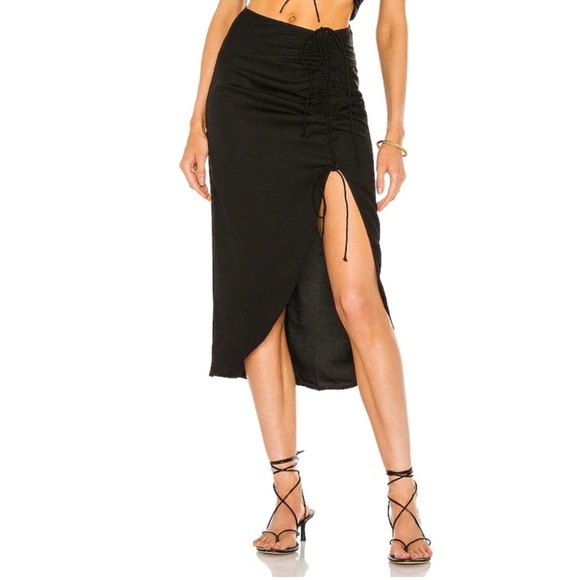 NBD Laraya Midi Skirt in Black Size Medium - Picture 12 of 13